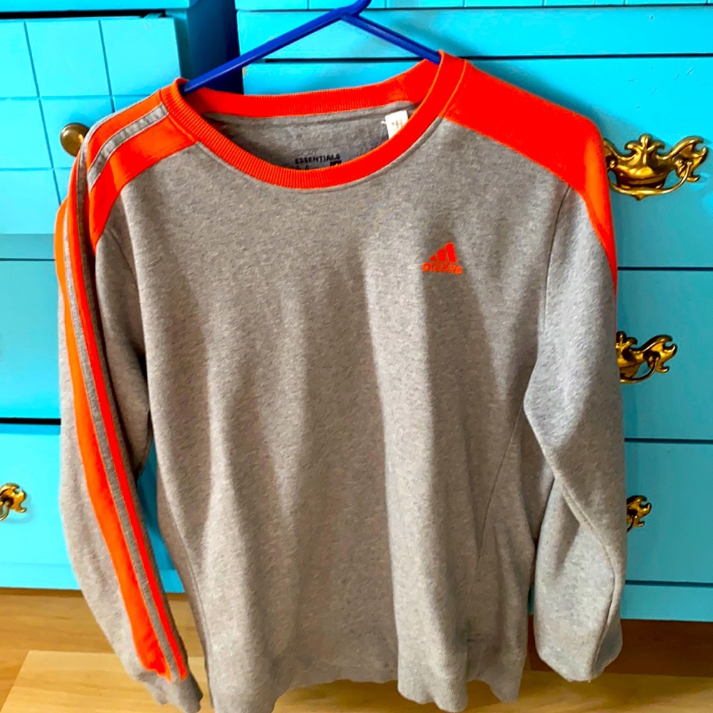 Adidas sweater orange grey